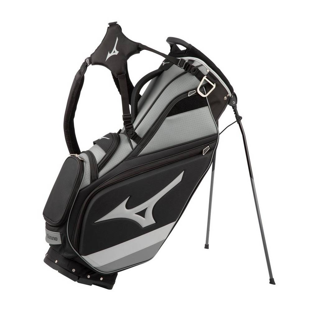 Mizuno Men's Tour 14-Way Stand Bag Black/Grey (240232-NUQ)